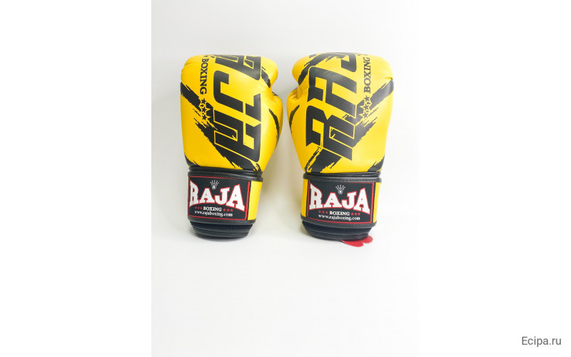 Боксерские перчатки Raja model 3 yellow 12 oz