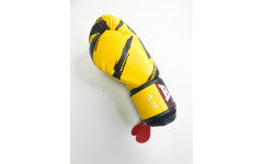 Боксерские перчатки Raja model 3 yellow 12 oz