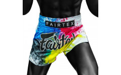 Шорты для бокса Fairtex BS1937 Acid jazz white - XL