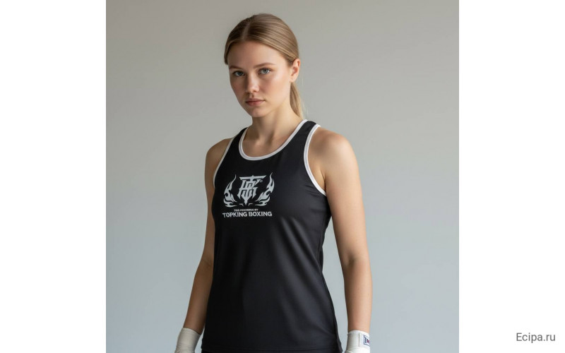 Майка для соревнований Top King Boxing black S