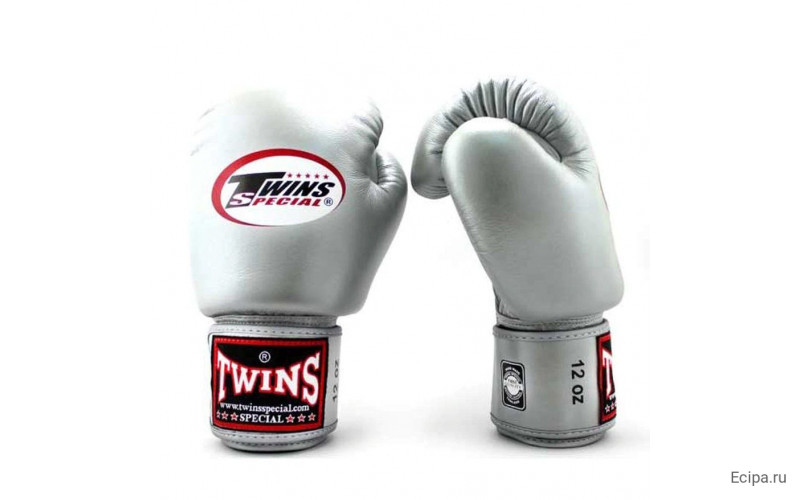 Боксерские перчатки Twins Special BGVL3 silver 16 oz