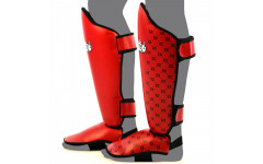 Защита голени Fairtex SP5 red M